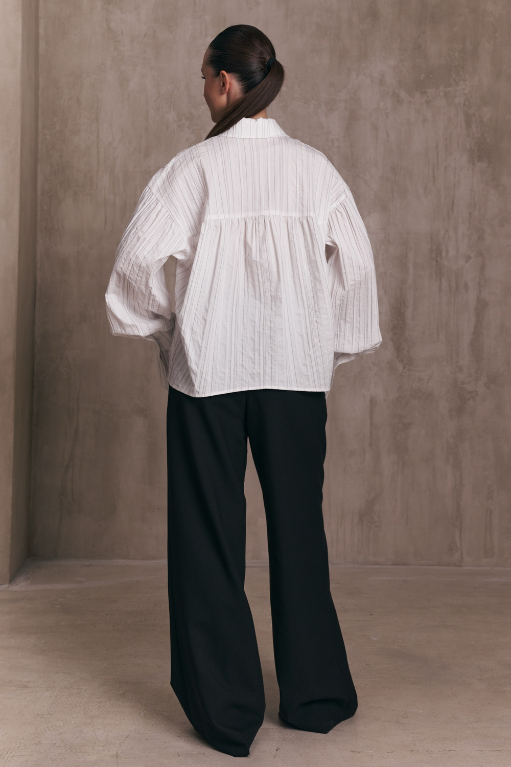 Рубашка RUFFLE, белая