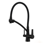 Смеситель для кухни, Gappo, гибк излив, с картриджем, подкл к фильтр, чер, G4398-16