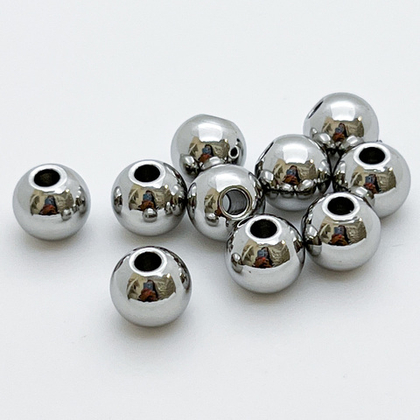 Бусина, сталь, размер 8*6,5 мм, цена за 1 шт