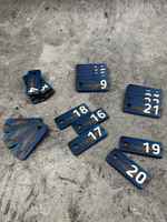 Номерки для ключей 2х5см