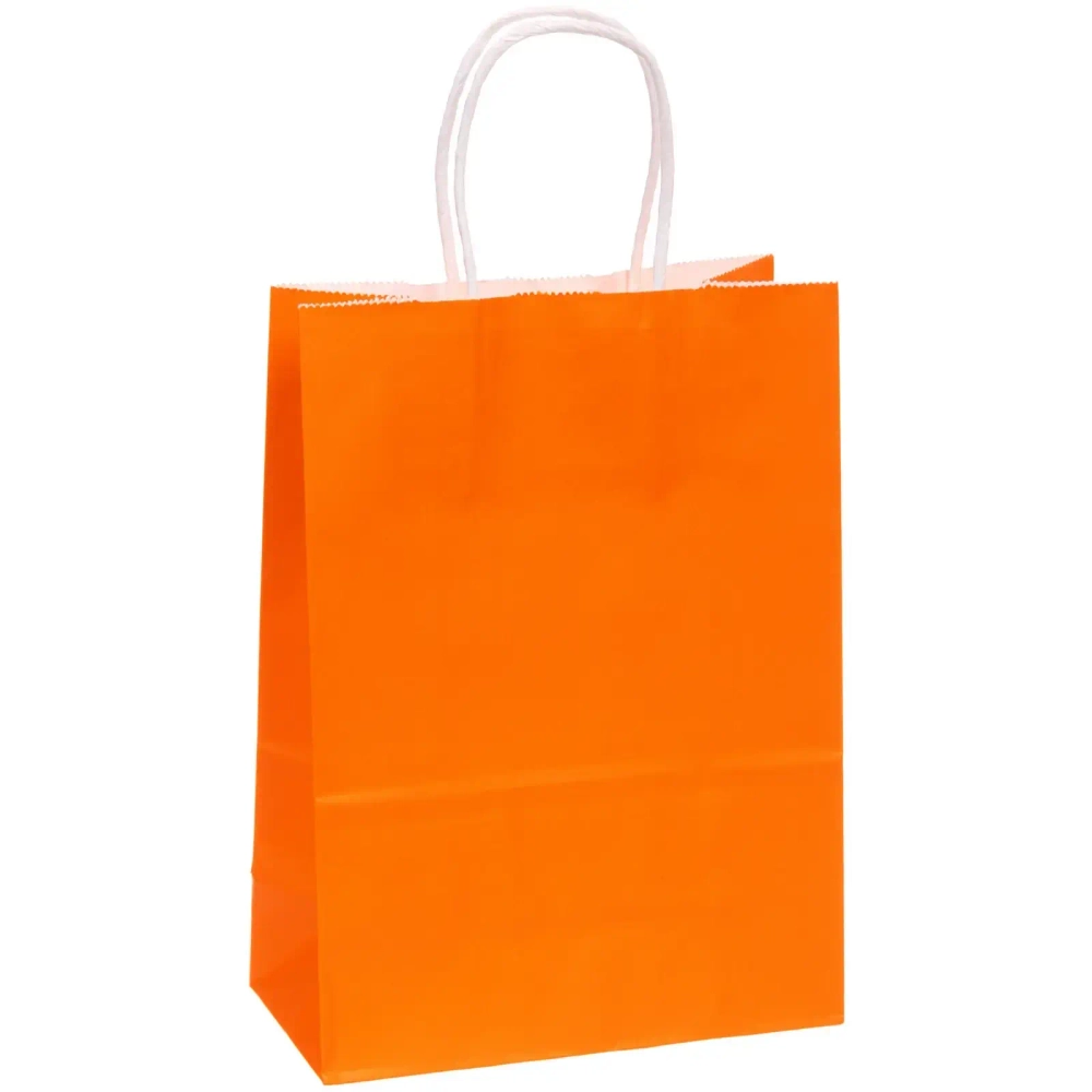 Пакет подарочный «Классика» 22*16*8 см, оранжевый