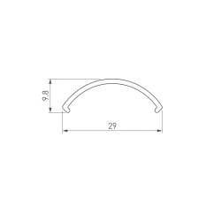 Экран ROUND-D36-360-2500 OPAL (Arlight, Пластик) 050532