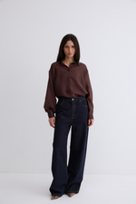 Рубашка Ветер из тенсела и хлопка