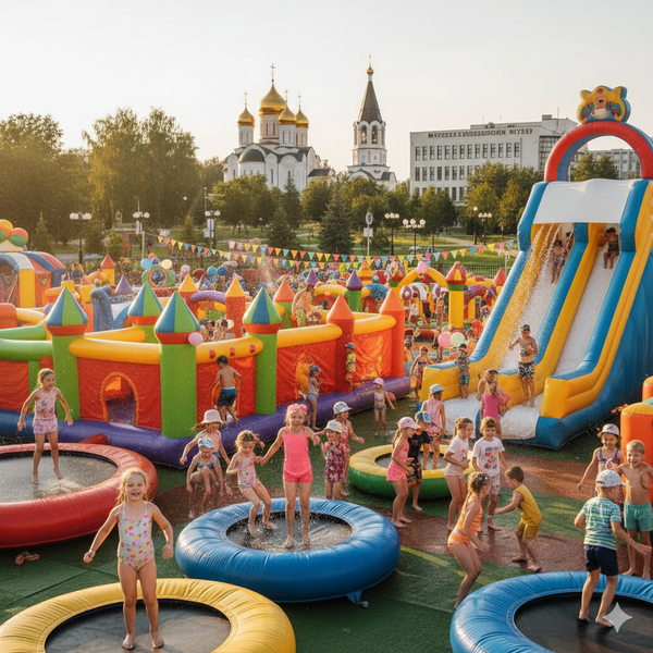 Батут купить в Люберцах – Надувные аттракционы БатутМастер 🎉
