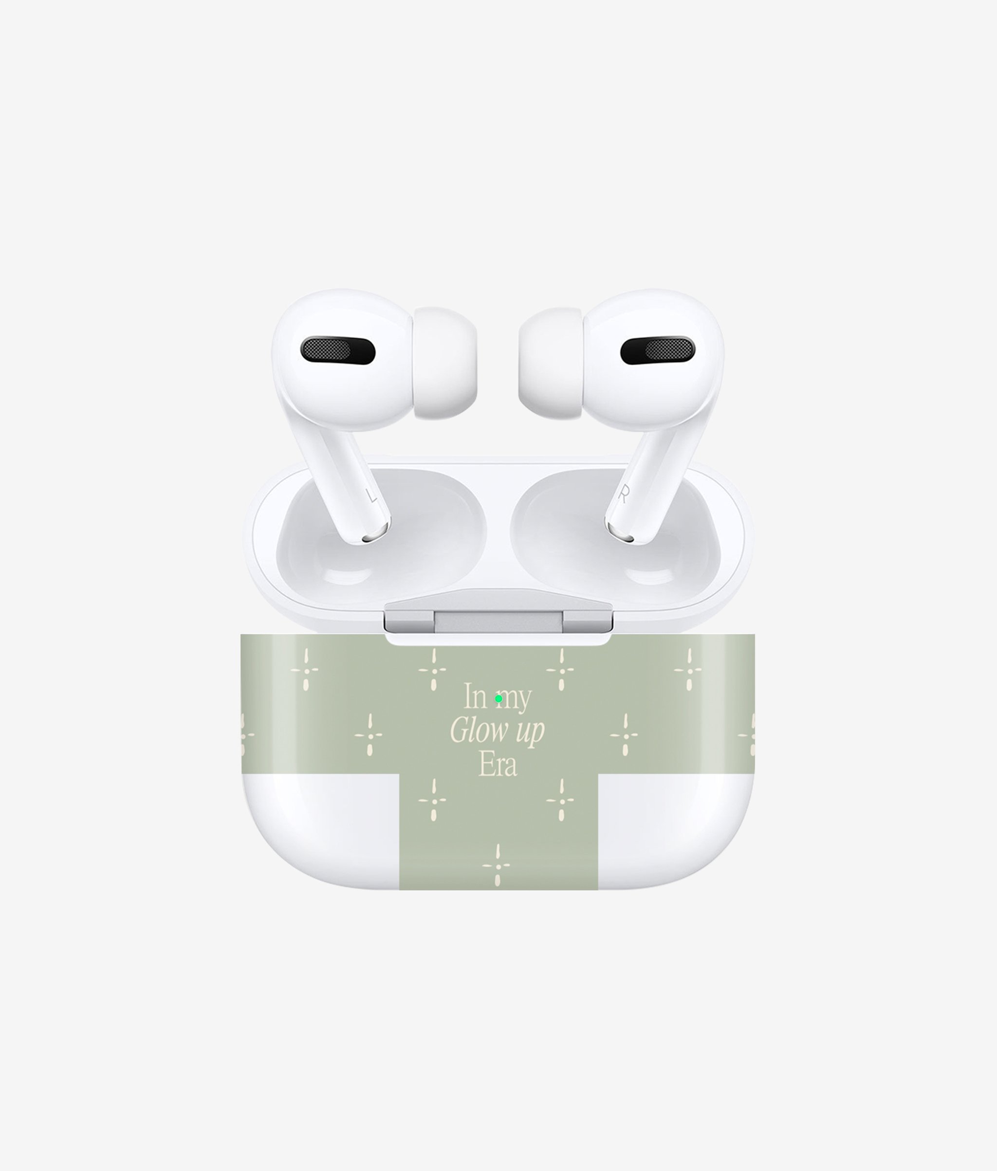 Виниловая наклейка GLOW UP ERA для AirPods