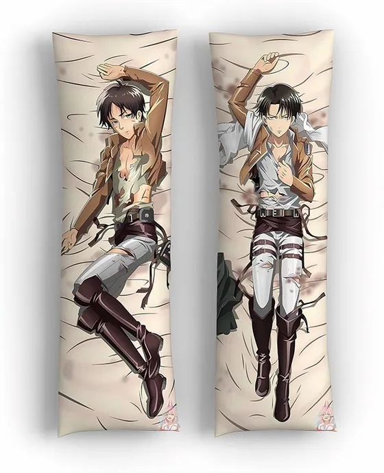 Дакимакура Леви Аккерман и Эрен Йегер №4