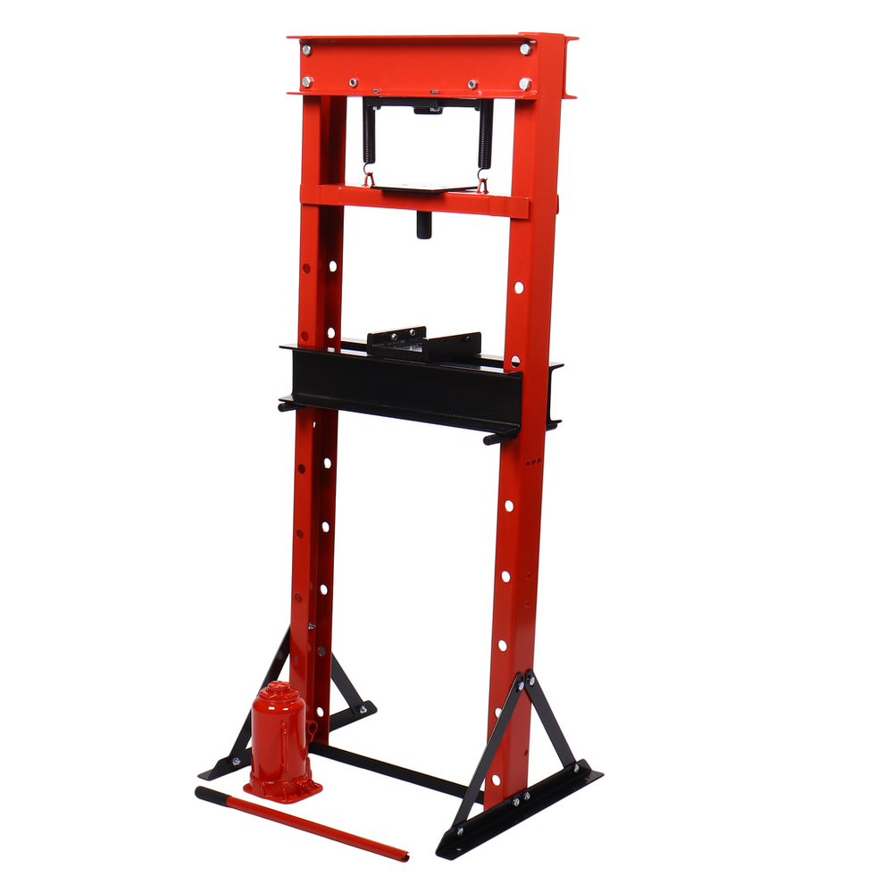 GTE-HPB13020 - Пресс гидравлический 20т напольный домкратного типа GTE - Гидравлический напольный пресс GTE домкратного типа GTE-HPB13020 обеспечивает усилие прижима 20 тонн.

Используется в автосервисах, СТО и производстве для запрессовки деталей различных размеров, выпрессовки втулок, снятия и установки подшипников, гибки металла.



Характеристики:

Усилие: 20 т
Ширина рабочего стола: 490 мм
Глубина рабочего стола: 120 мм
Максимальный подъем станины: 890 мм
Гидравлический ход: 160 мм
Привод насоса: ручной
Расход воздуха без нагрузки: 0,7 л/мин
Расход воздуха с нагрузкой: 0,38 л/мин
Тип: напольный




Особенности:

Жесткая и прочная сварная рама обеспечивает долговечность оборудования даже при интенсивной эксплуатации.
Н-образное основание гарантирует устойчивость в процессе эксплуатации.
Простота управления гидравлической системой позволяет пользователю быстро адаптироваться к работе с прессом.