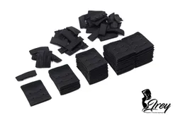 Крючки/петли Arta-F, 38*55 мм, 2*3, черный 170