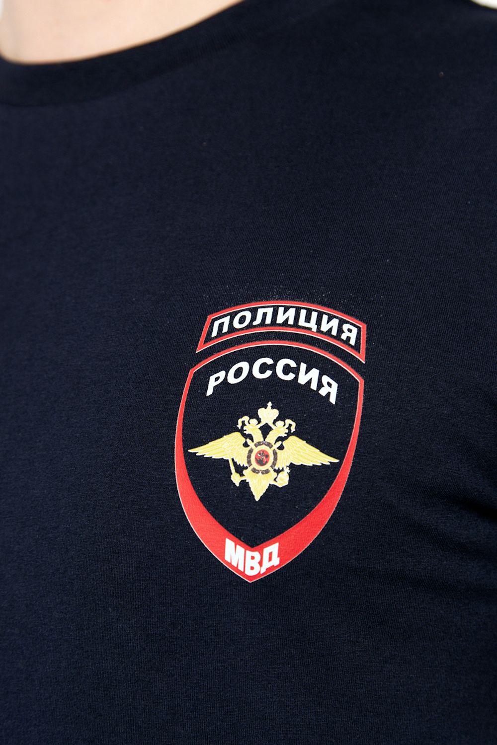 Футболка мужская Полиция цв. тёмно-синий