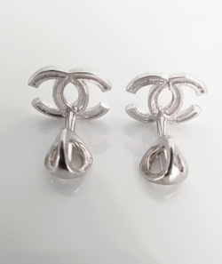 Серьги Эстерелла, серебро, 925 проба, родированные/Ф