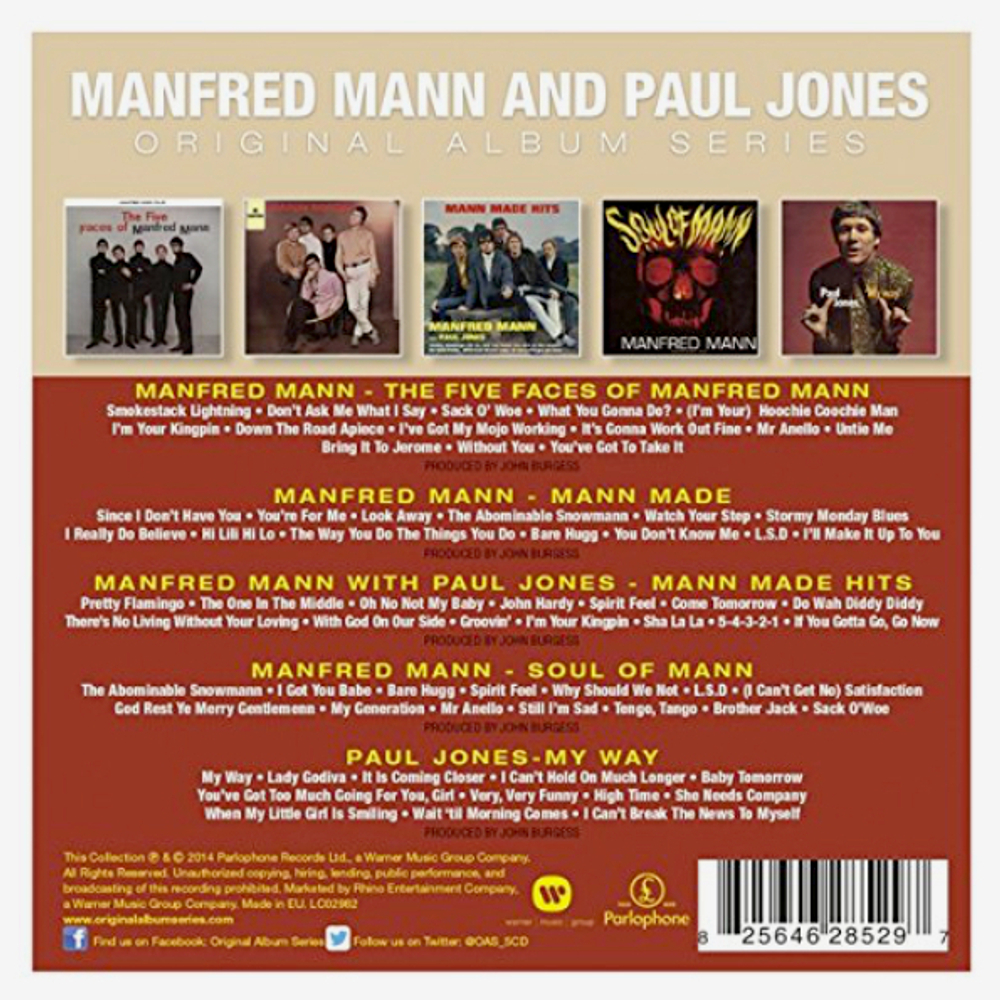 Manfred Mann And Paul Jones / Original Album Series (5CD)