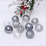 Набор шаров 8 см "Волшебство"-в наборе 12шт. Графит