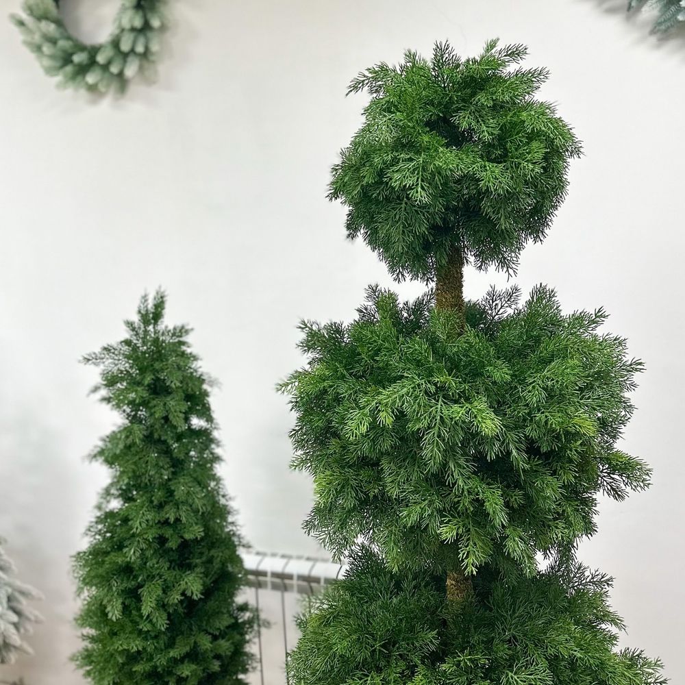 Искусственная Туя 3 шара на ножке (Литая хвоя) 210 см