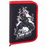 Пенал 1 отделение 210*140 Brauberg Ninja, 2 откидные планки, ткань