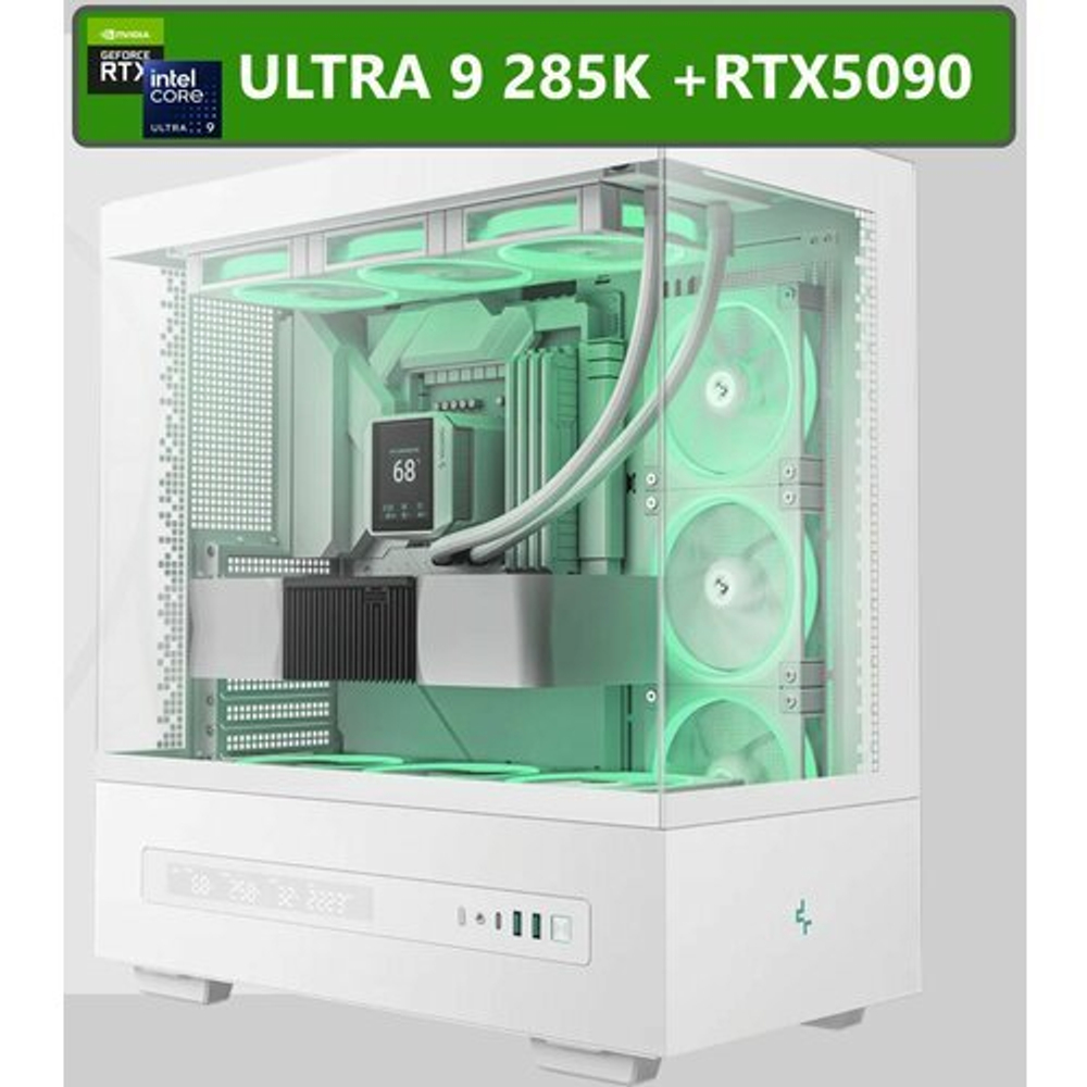 RTX5090 32Gb игровой компьютер Core ULTRA i9 285K 24ядра/ 64GB DDr5/ SSD 4ТБ/1200W 80+ /Win 11 PRO