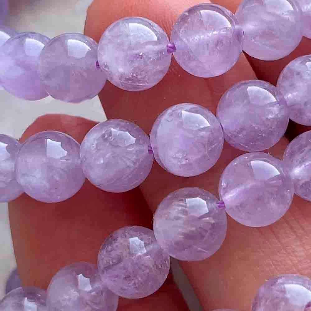 Браслет "Келли 8" аметист лавандовый