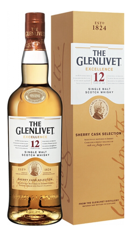 Виски The Glenlivet 12 Years Old Excellence, 0.7 л.