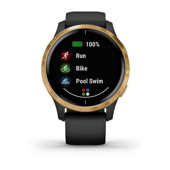 Garmin VENU черные с золотистым безелем