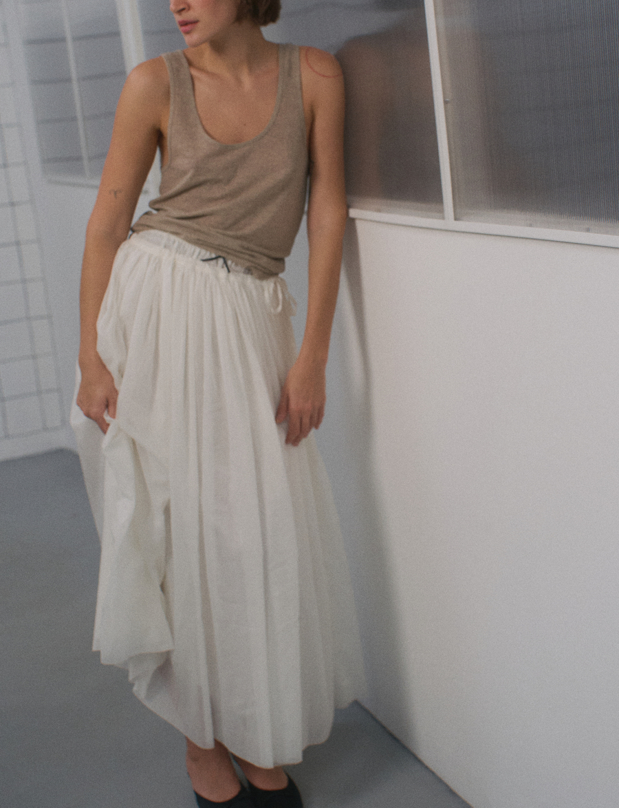 Юбка с акцентной талией