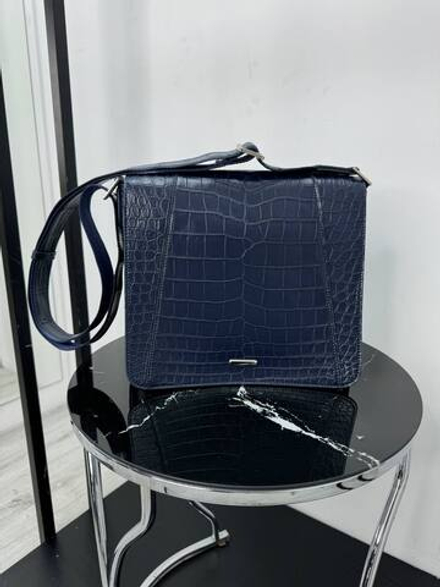 Сумка-мессенджер Zilli из кожи крокодила