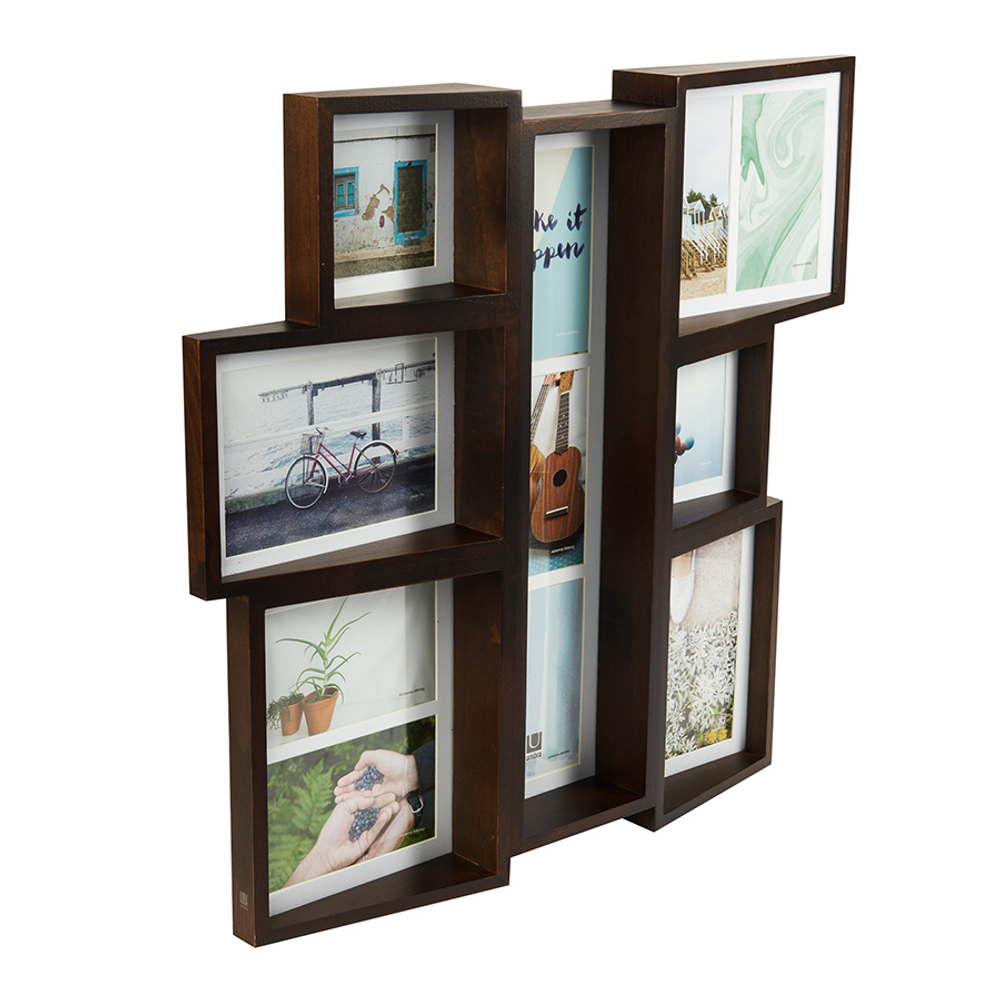 Мультирамка настенная Edge орех