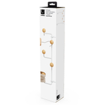 Вешалка для одежды подвесная estique, белая/натуральное дерево