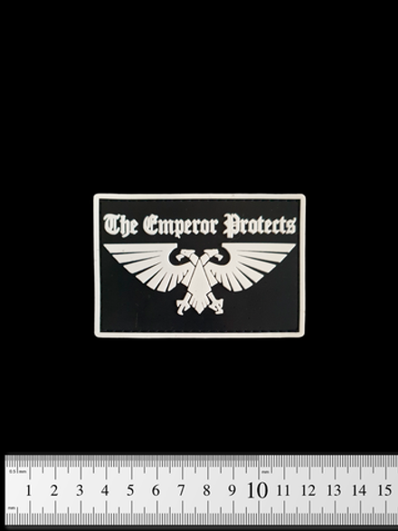 Шеврон Warhammer 40k. The Emperor Protects PVC