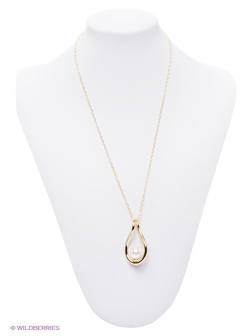 "Эол" подвеска в золотом покрытии из коллекции "Жемчужная" от Jenavi