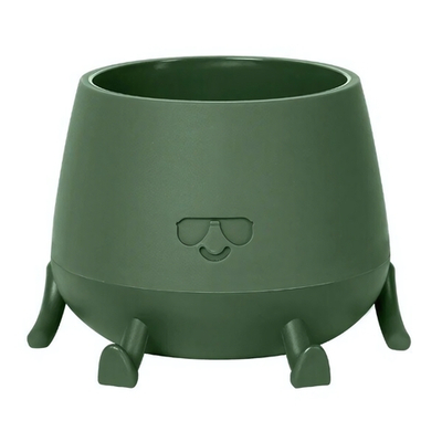 Кашпо "Мистер Крутой" (0,6л) с дренажным донышком Цв. Теплая хвоя