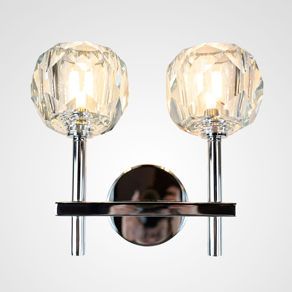 Бра Boule De Cristal Double Sconce Chrome By Imperiumloft