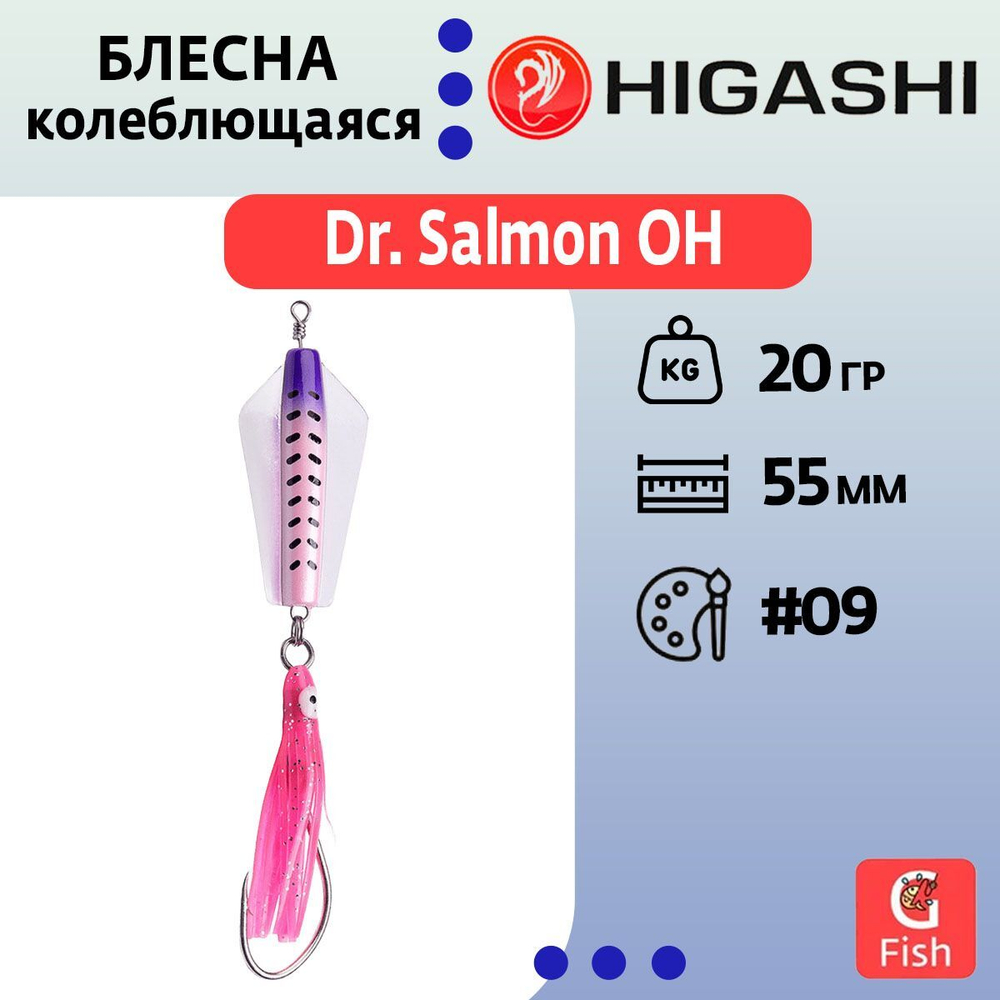 Блесна колеблющаяся Dr. Salmon 26g #21