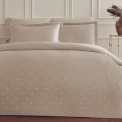 Постельное белье MY LOVE бежевый жаккард deluxe TIVOLYO HOME Турция