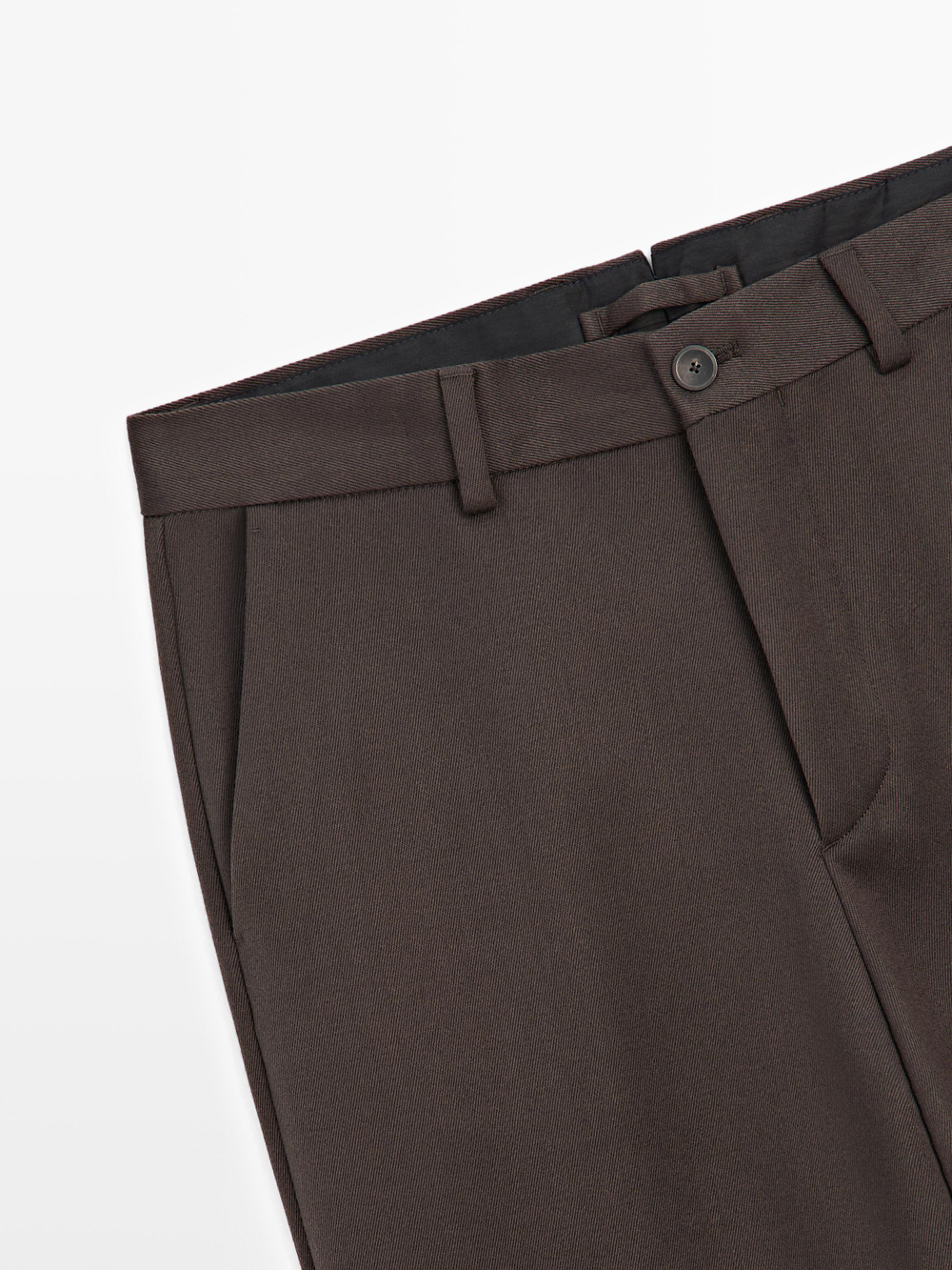 Massimo Dutti Брюки из шерсти, коричневый