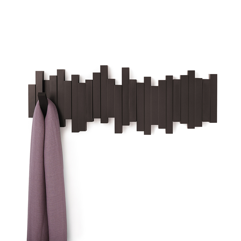 Вешалка настенная Sticks эспрессо, Umbra