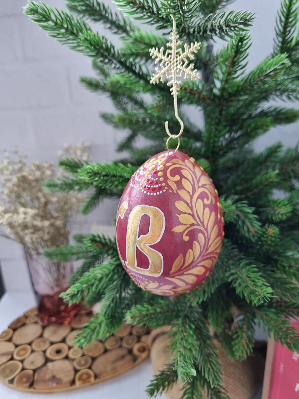 Фарфоровое пасхальное яйцо "Светлой пасхи"