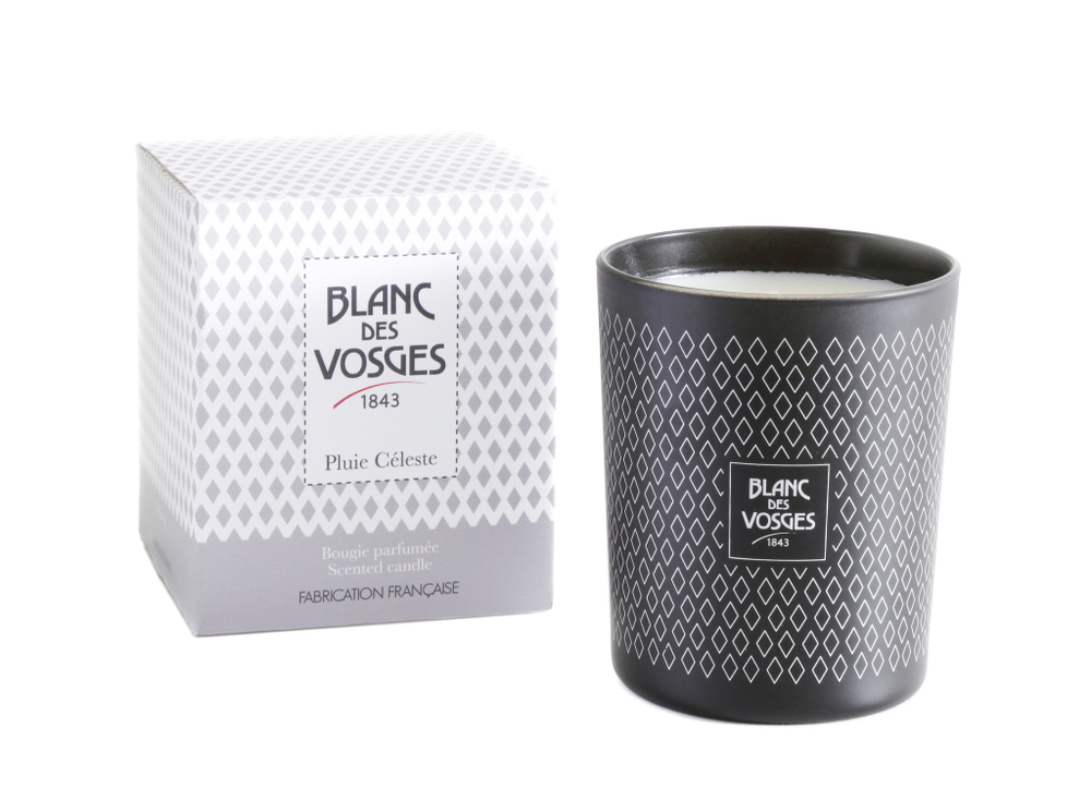 Свеча ароматическая 180г Blanc Des Vosges Plui Celeste