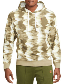 Мужская теннисная кофта Nike Court Fleece Tennis Hoodie - зеленый