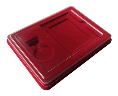 Футляр блистерный, 170х130х16мм, флокированное дно, прозрачная крышка.