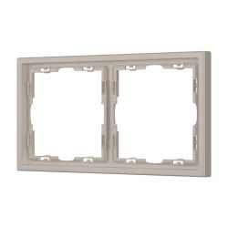 Рамка пластиковая FRM-NOBE-SFPL-2-CA (Arlight, Кашемир) 059456