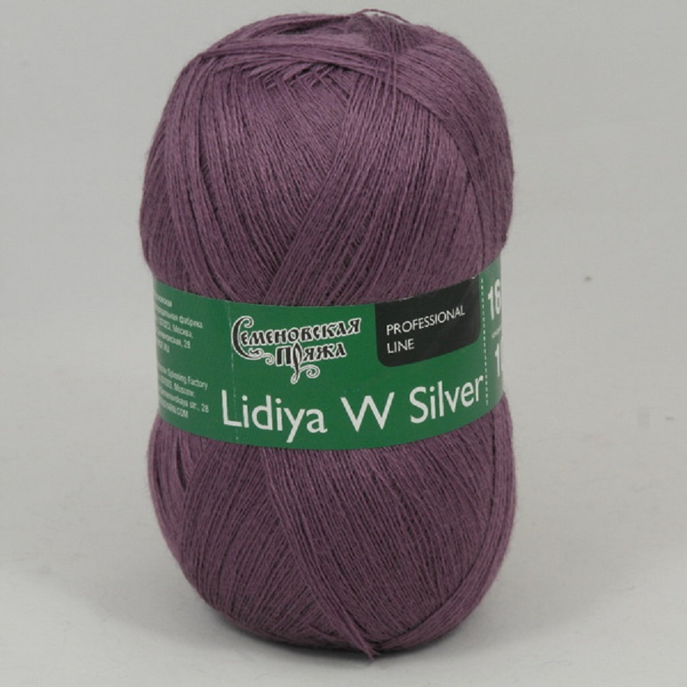 Семеновская Пряжа "Лидия Silver ЧШ" 100% имп. меринос 1613м/100гр
