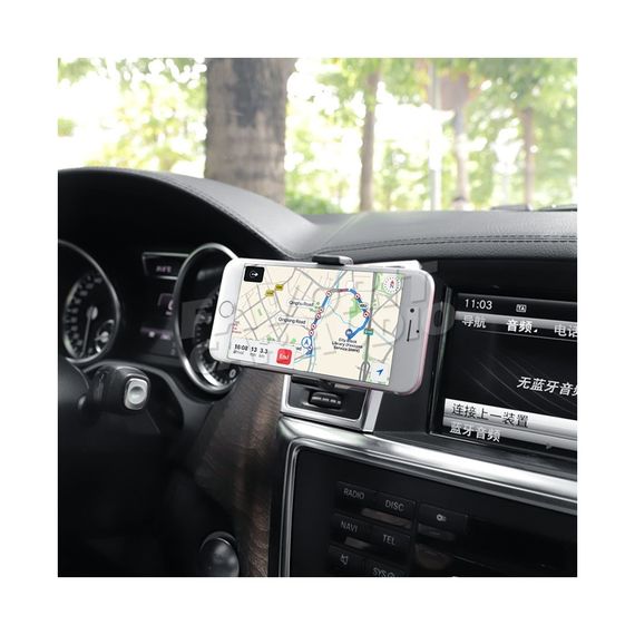 Держатель HOCO CA38 Platinum sharp воздуховод шарнир чёрный