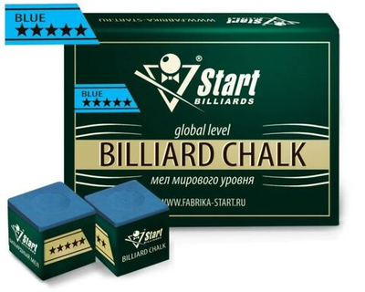 Мел Startbilliards 5 звезд синий, серый (1шт)