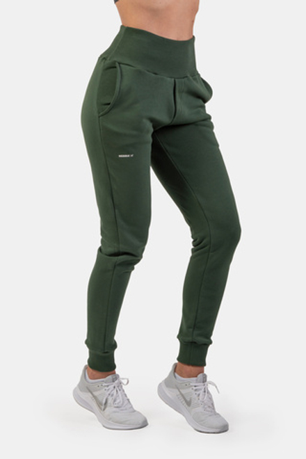 Брюки HIGH-WAIST LOOSE FIT SWEATPANTS "FEELING GOOD" 409 Зеленые