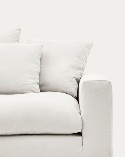 A cover designed to keep your Nora armchair in brand-new conition. Made from linen and cotton fabri