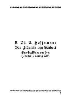 Das Fräulein von Scuderi | Ernst Theodor Amadeus Hoffmann
