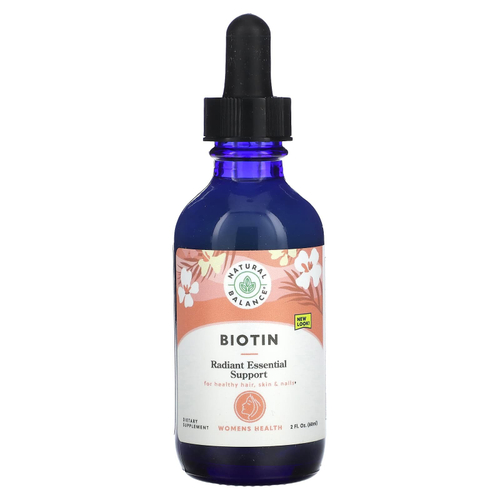 Natural Balance, Liquid Biotin, незаменимая поддержка для сияния кожи, 60 мл (2 жидк. унц.)