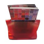 Подставка под визитки Красный