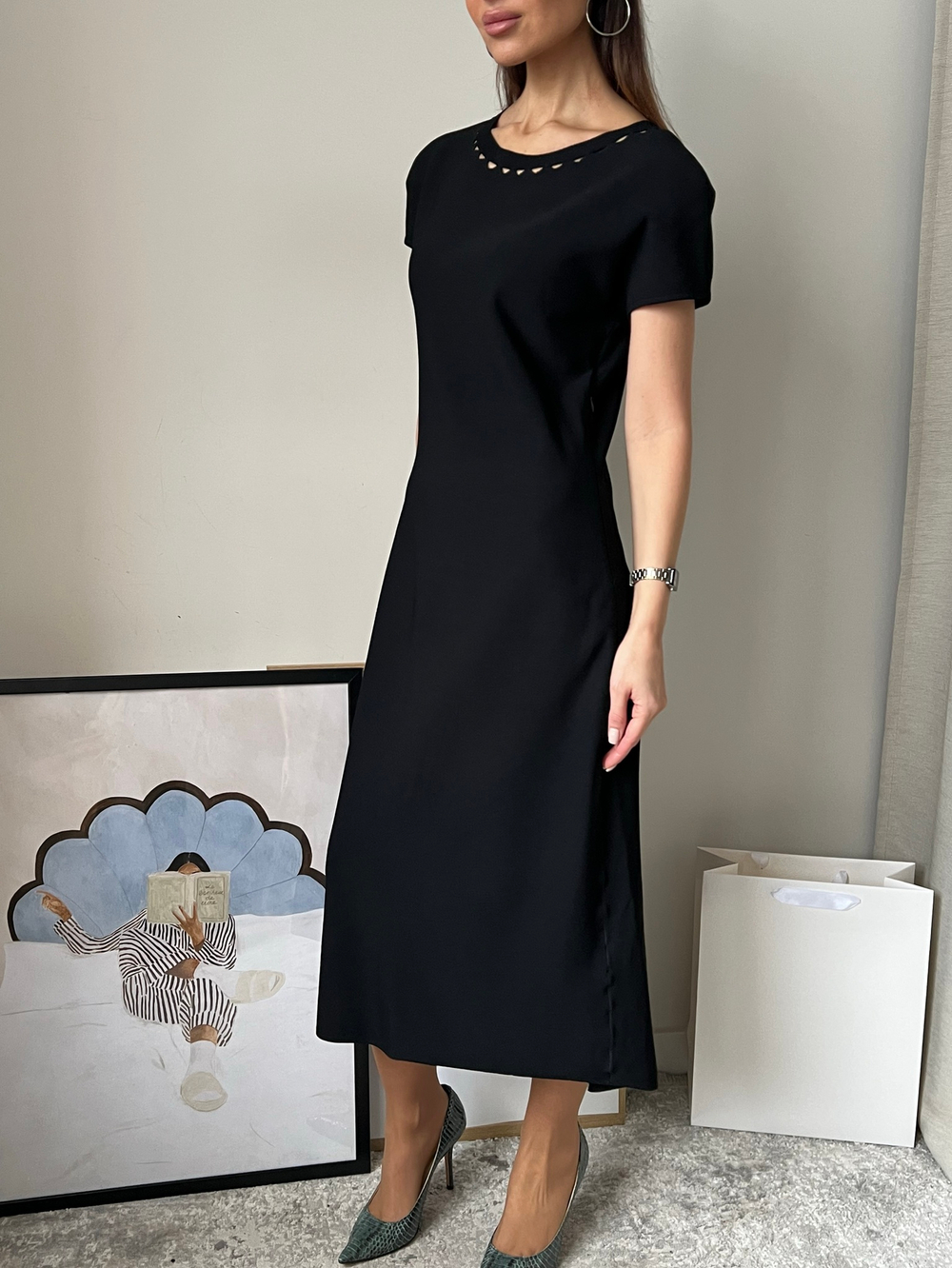 Платье из вискозы Bottega Veneta, S