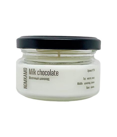 №74 Молочный шоколад, ароматическая свеча Library, Nomkamo