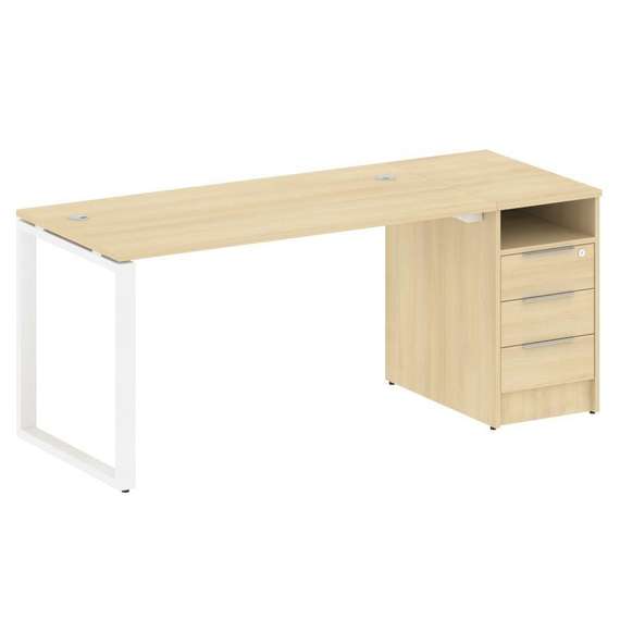 Метал Систем Рабочая станция с тумбой на О-образном м/к БО.РС-СТП-1.3